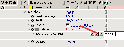 sélection à l'aide de l'escargot