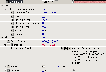 mise en place de l'animation