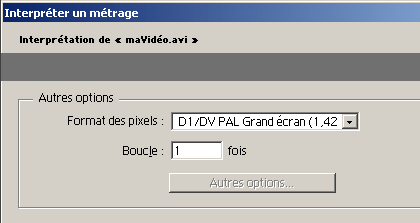 interprétation d'un métrage