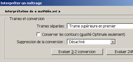 interprétation des trames